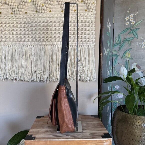 Vintage Handmade Black Brown Genuine Semi Precious Stone Shoulder Crossbody Bag - Picture 7 of 15